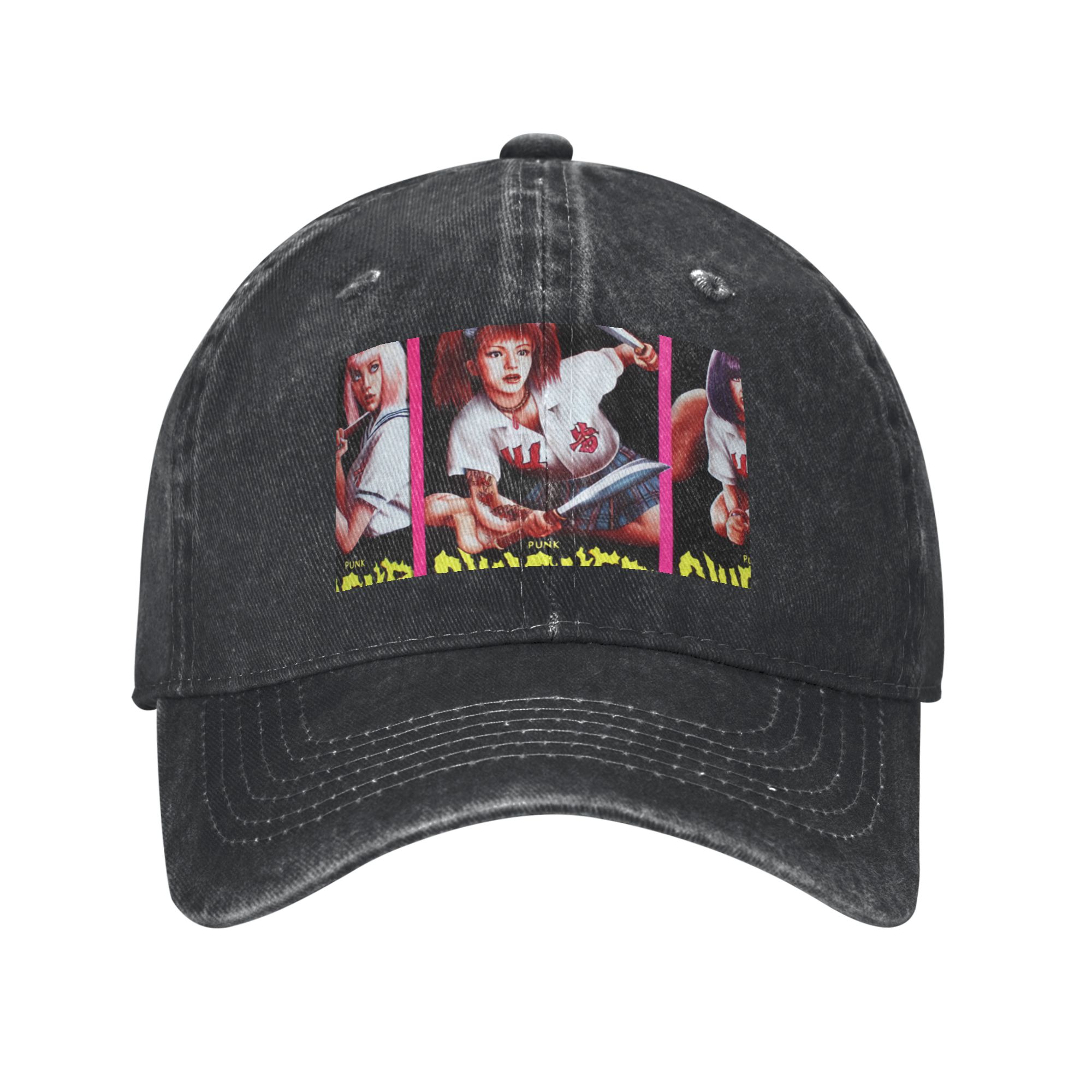 Street Fashion Essentials - Boné de Beisebol Estilo Punk Slasher
