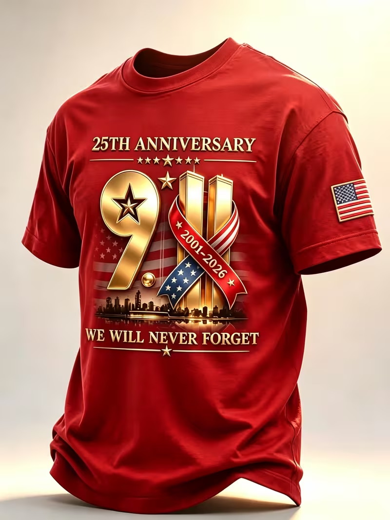 Street Fashion Usa - Camiseta masculina do 25º aniversário do