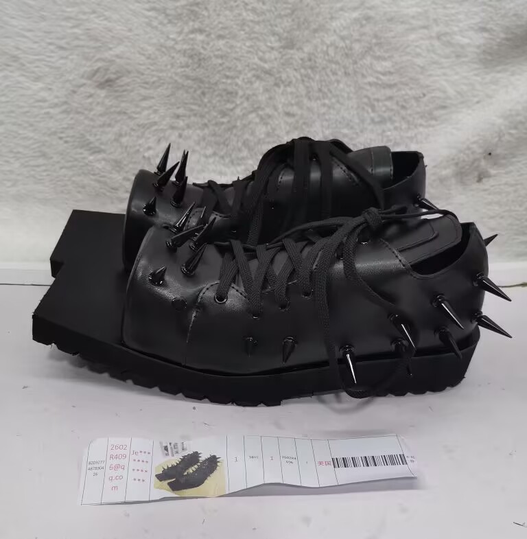 Street Fashion Y2K - Botas Femininas Pretas de Couro com