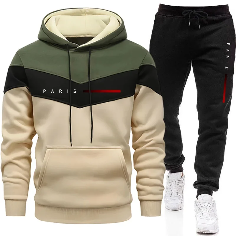 Street Fashion Male - Conjunto de Moletom Masculino Paris Fashion: