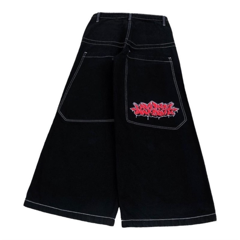 Street Fashion American - Calças Jeans Oversized de Moda Americana