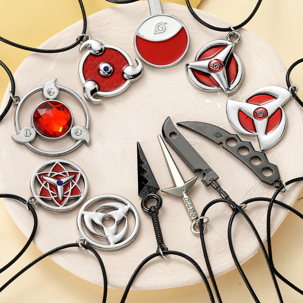Street Fashion Jewelry - Colar com Pingente Naruto Uzumaki, Joia