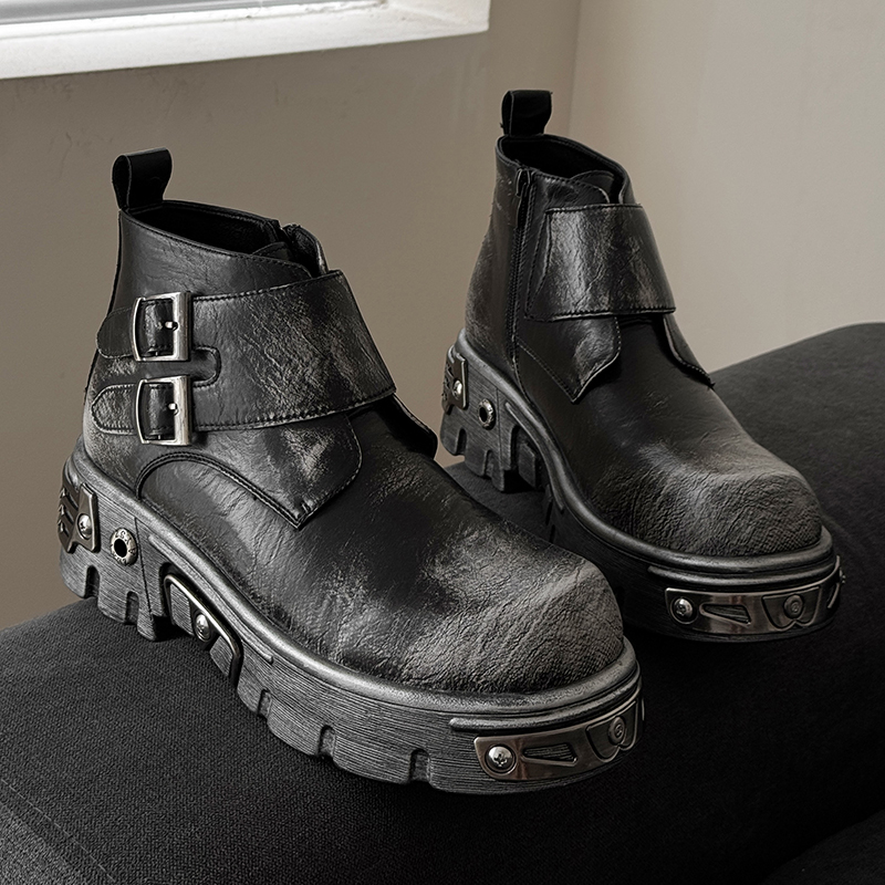 Botas de Motocicleta Estilo Pu - Street Fashion Essentials avaliação e preço