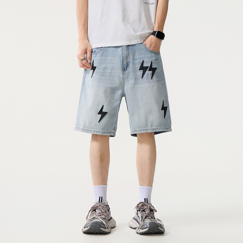 Bermuda Jeans Masculina Solta  - Street Fashion American avaliação e preço