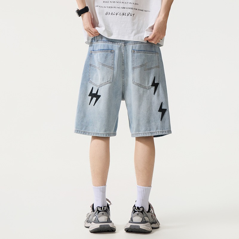 Bermuda Jeans Masculina Solta  - Street Fashion American avaliação e preço