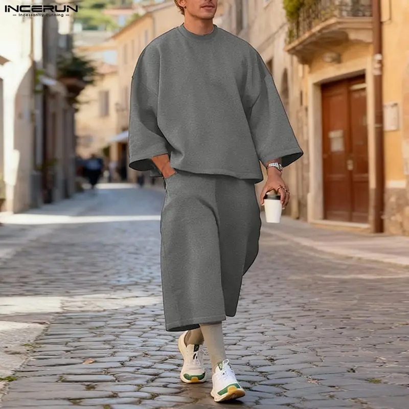 Conjuntos Masculinos INCERUN e - Street Fashion Male avaliação e preço