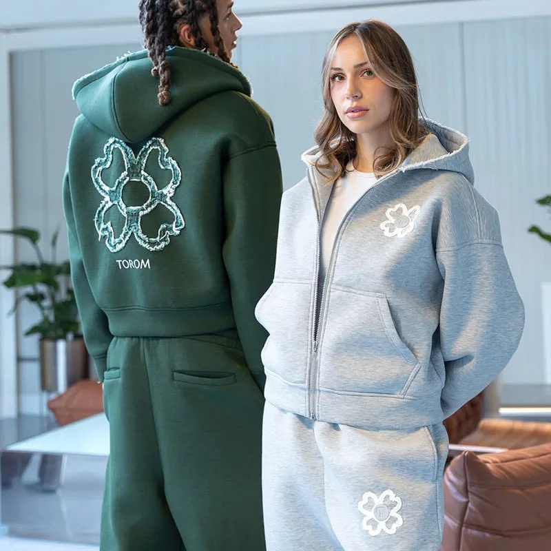 Conjunto de Moletom com Capuz  - Street Fashion Y2K avaliação e preço