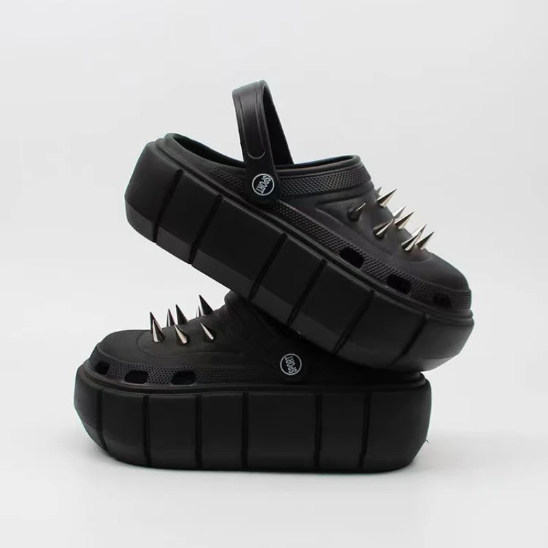 Y2k estilo rebite buraco sapat - Street Fashion Y2K avaliação e preço