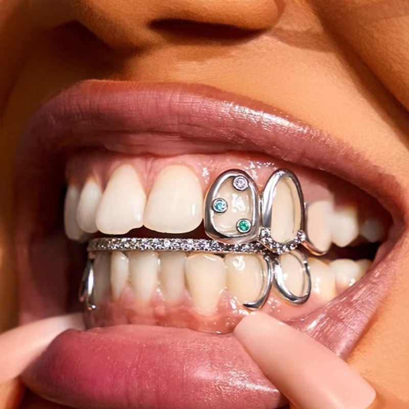 1 Peça Grillz de Dente de Cobr - Street Fashion Essentials avaliação e preço
