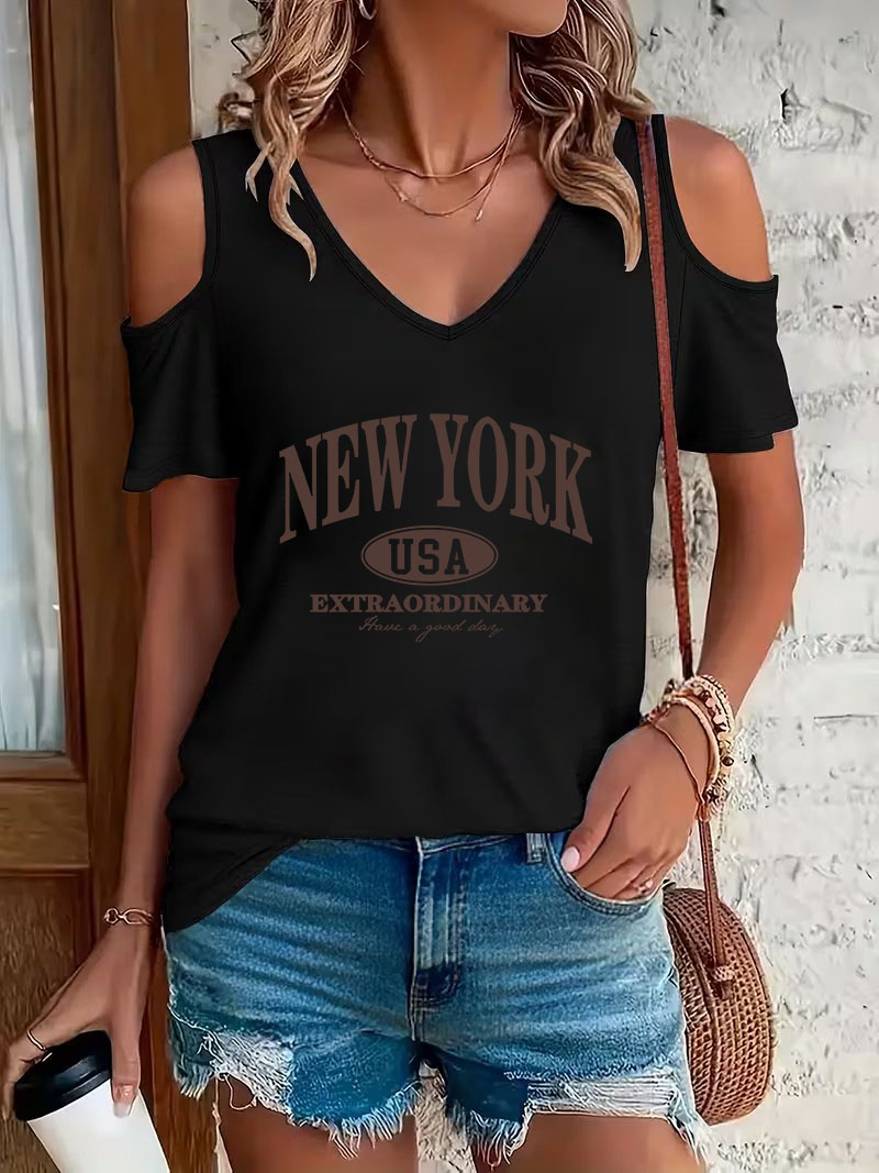 Camiseta Feminina Casual com E - High Street Fashion New York avaliação e preço