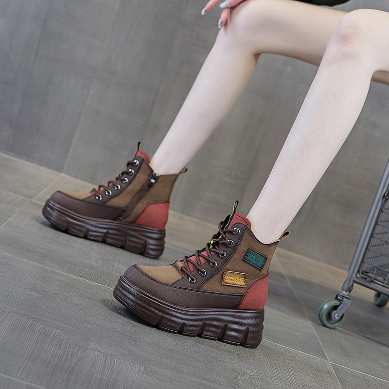 Botas curtas femininas da moda - Street Fashion Winter 2026 avaliação e preço