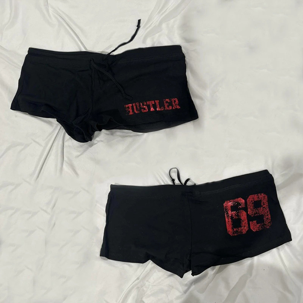 Shorts Retrô Punk de Verão, Mo - Street Fashion American avaliação e preço