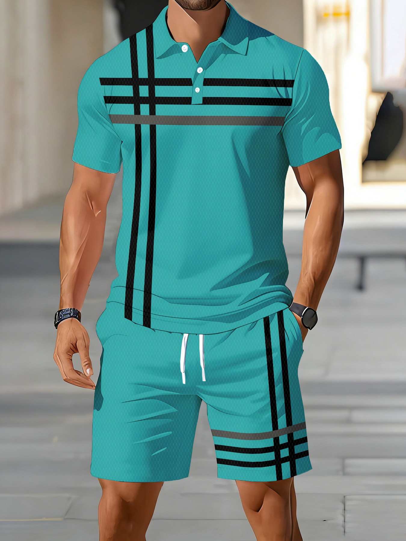 Conjunto de Camisa Polo Mascul - Street Fashion American avaliação e preço