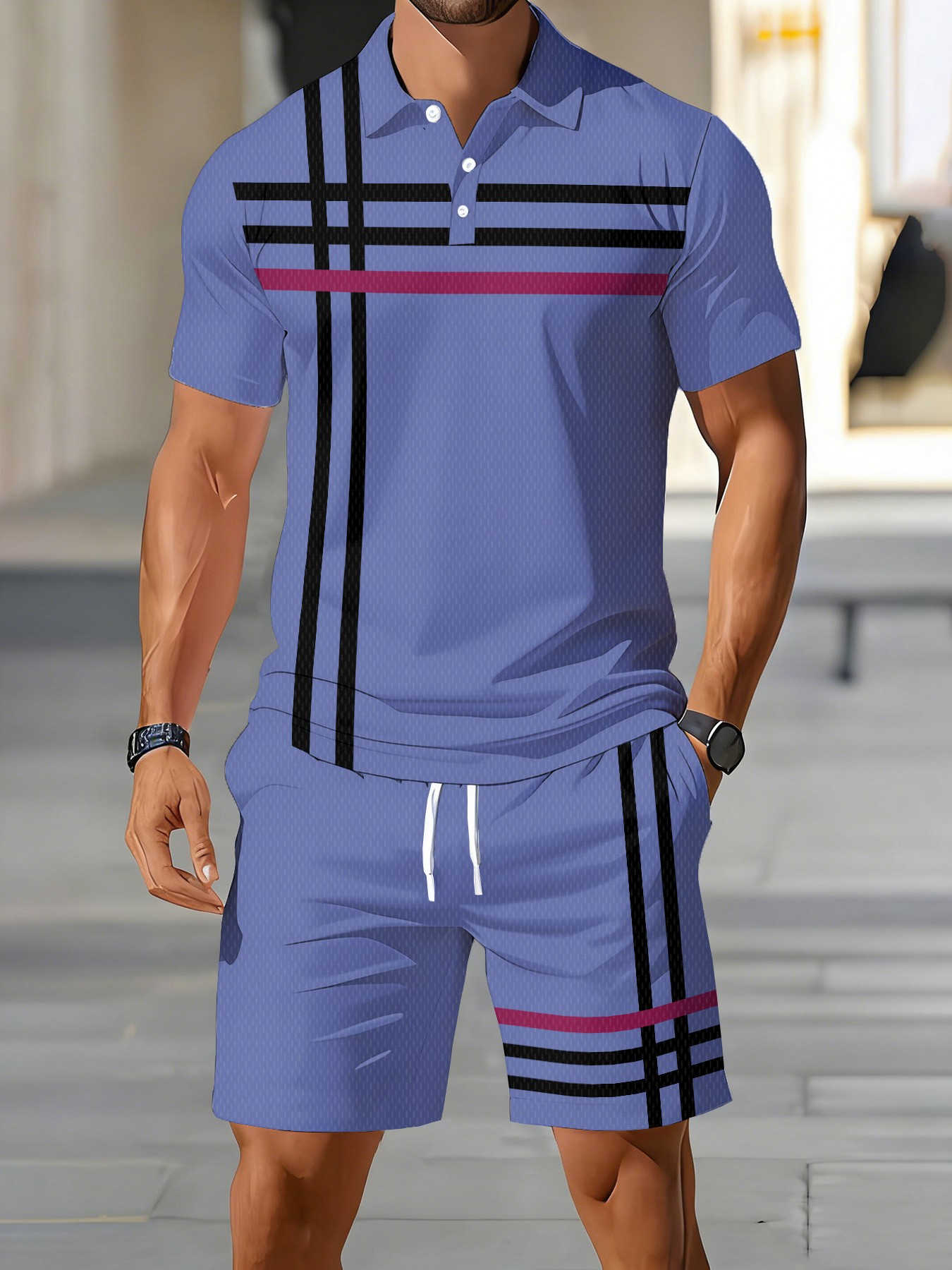 Conjunto de Camisa Polo Mascul - Street Fashion American avaliação e preço