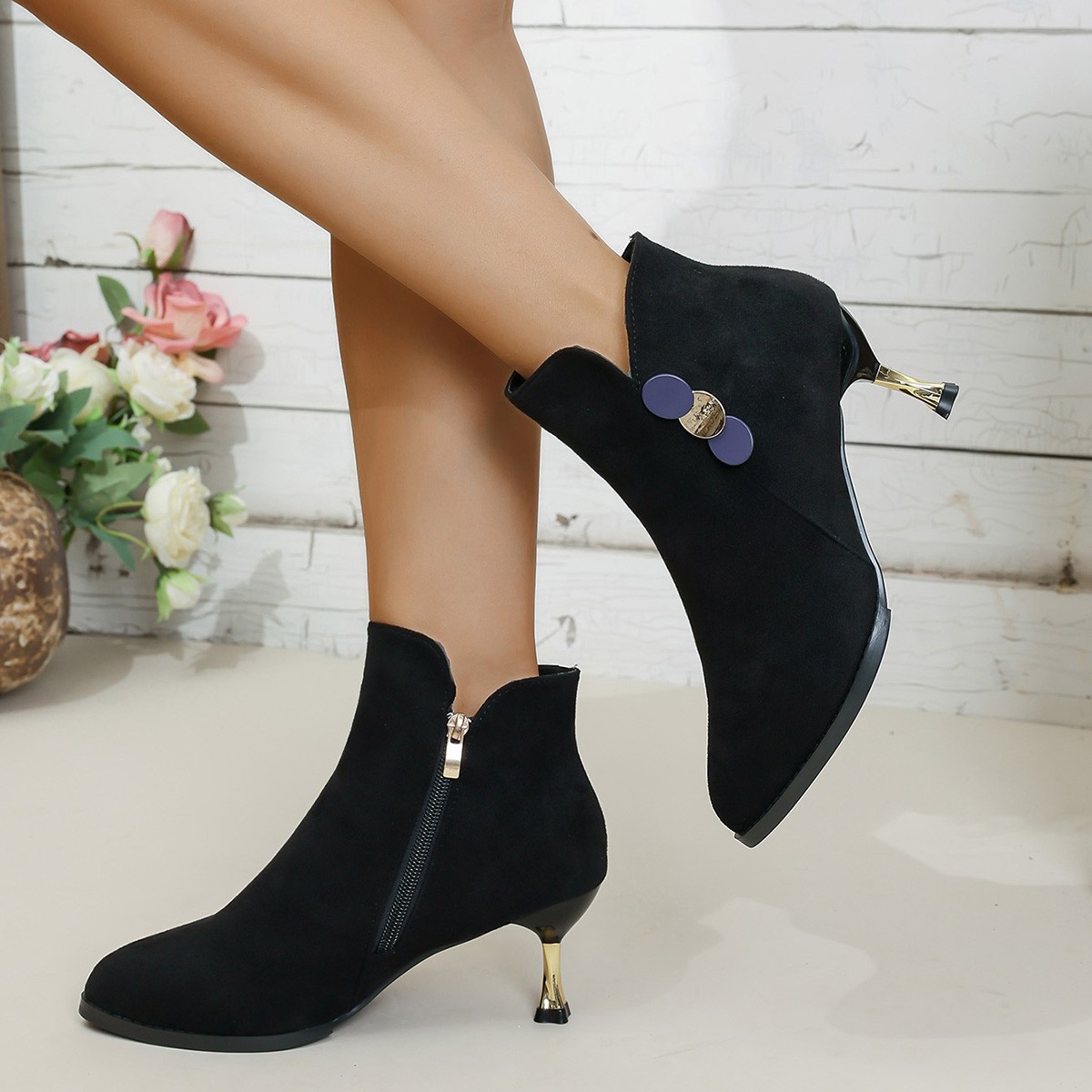 Bota Feminina de Salto Alto co - Street Fashion Winter 2026 avaliação e preço