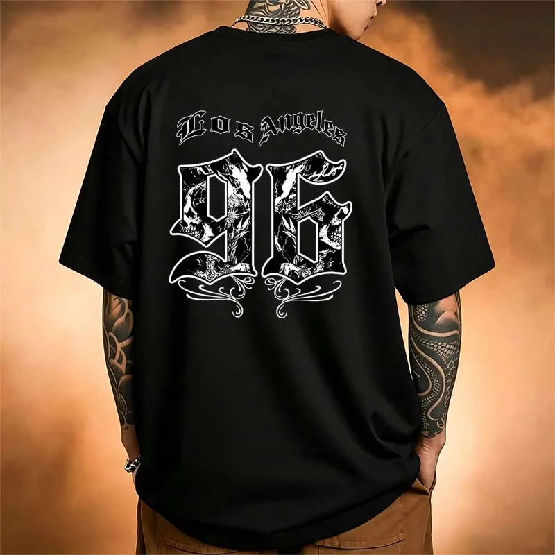 Camisetas Masculinas com Estam - Street Fashion Los Angeles avaliação e preço