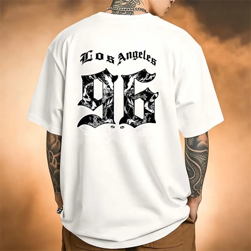Camisetas Masculinas com Estam - Street Fashion Los Angeles avaliação e preço