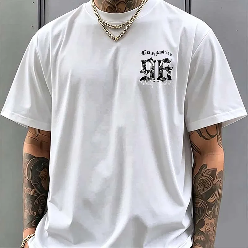 Camisetas Masculinas com Estam - Street Fashion Los Angeles avaliação e preço