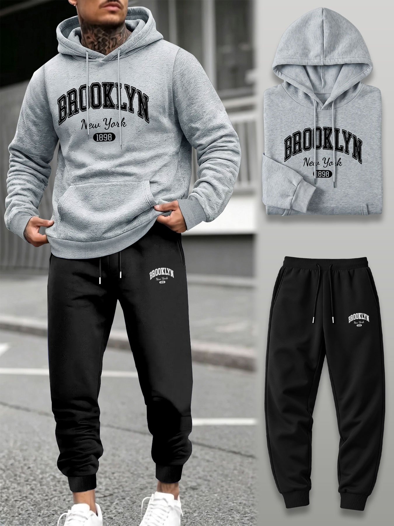 Conjunto de Moletom Masculino  - Street Fashion Male avaliação e preço