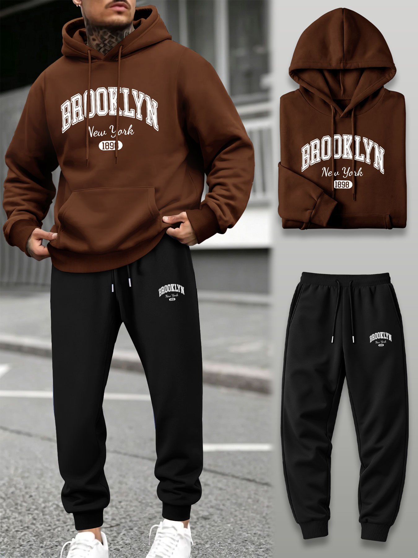 Conjunto de Moletom Masculino  - Street Fashion Male avaliação e preço