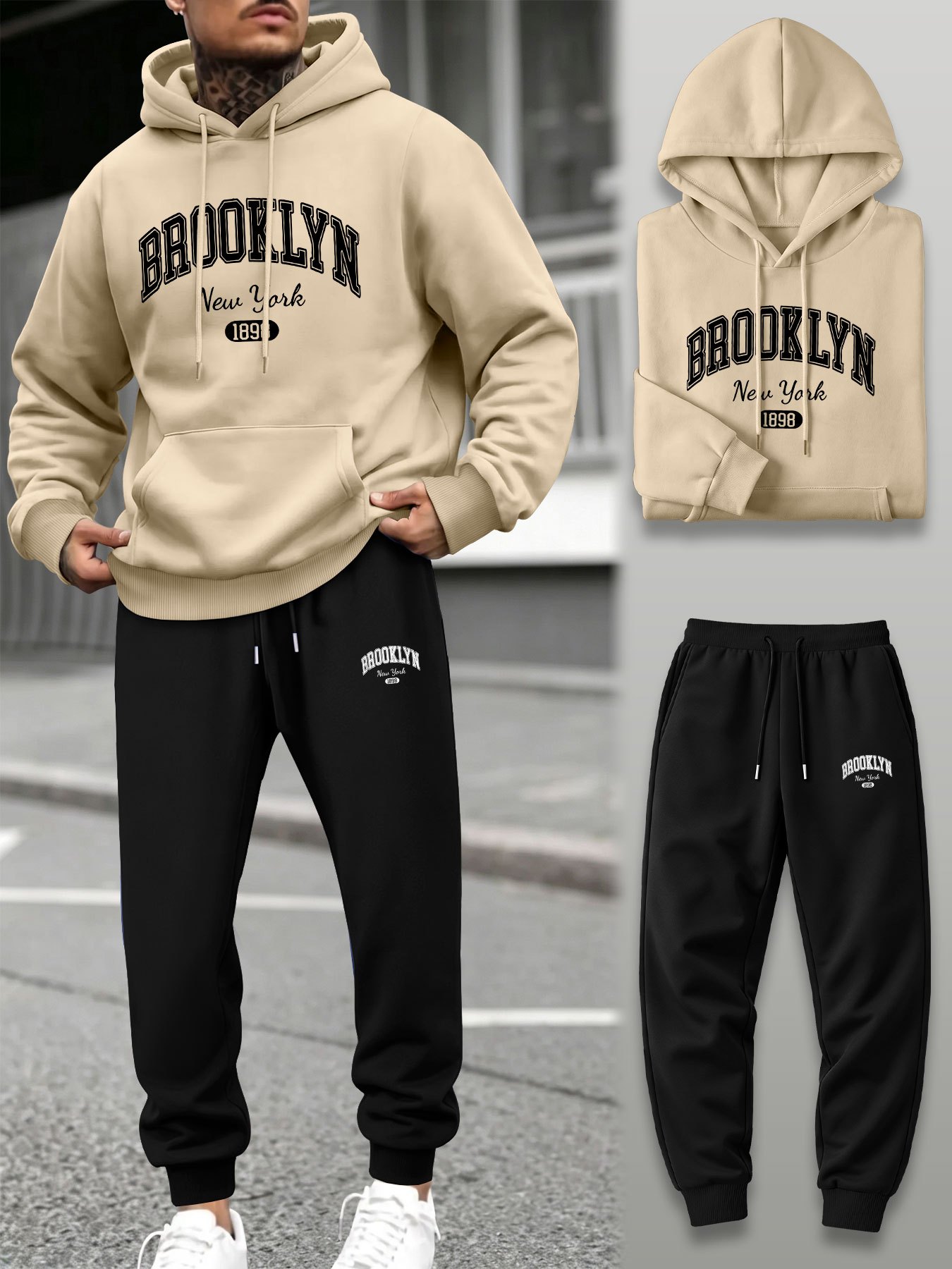 Conjunto de Moletom Masculino  - Street Fashion Male avaliação e preço
