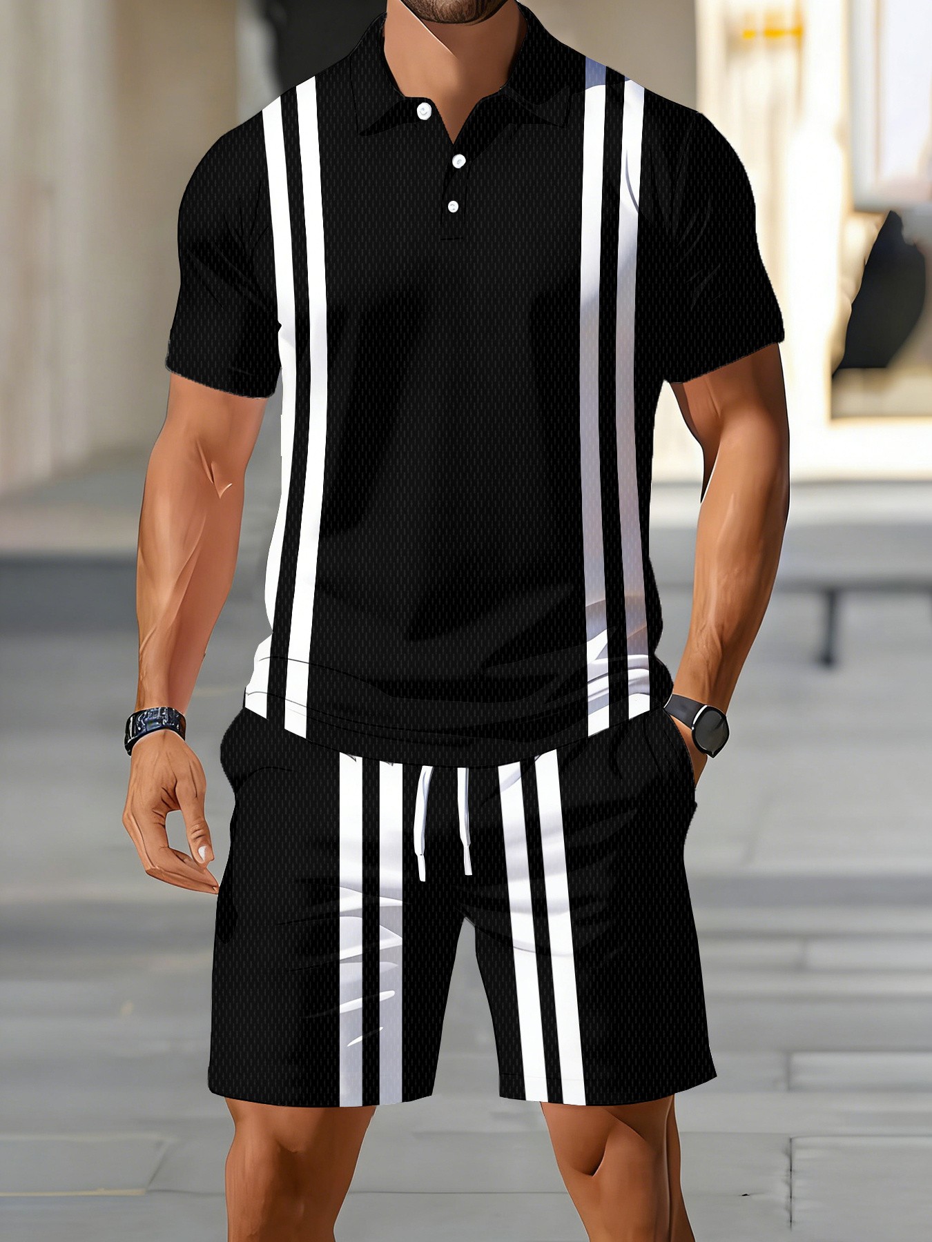 Conjunto de Camisa Polo Mascul - Street Fashion American avaliação e preço