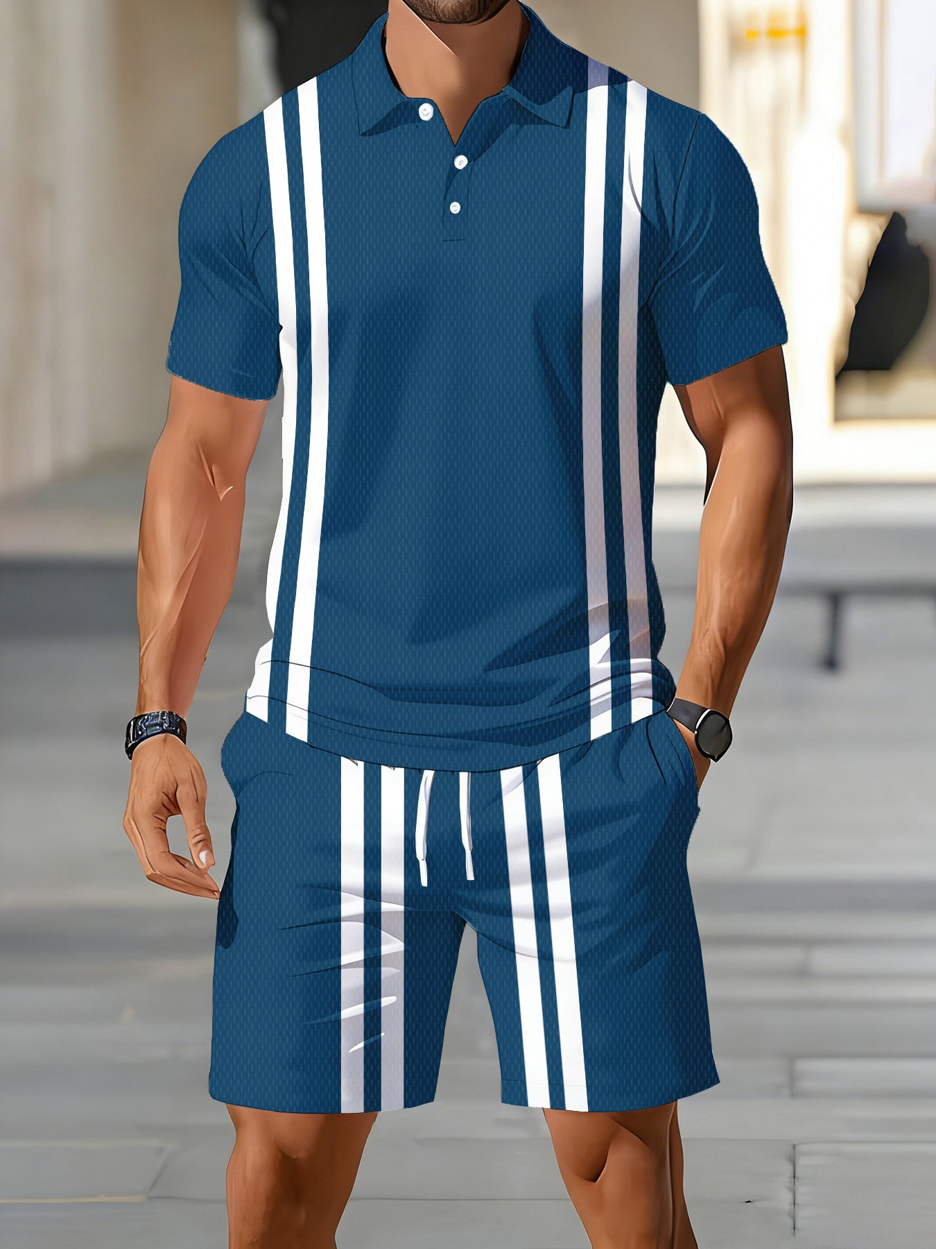 Conjunto de Camisa Polo Mascul - Street Fashion American avaliação e preço