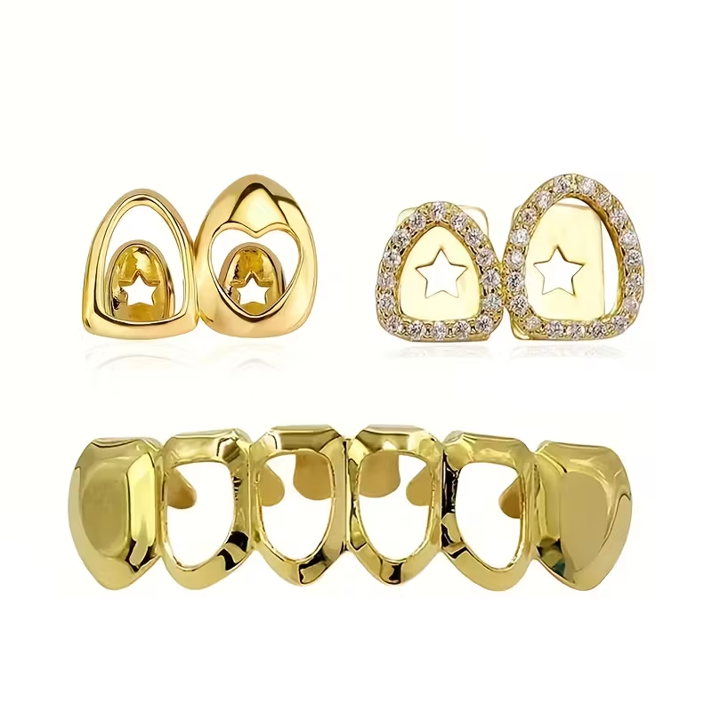 Acessório de Dentes Brilhantes - Street Fashion Jewelry avaliação e preço