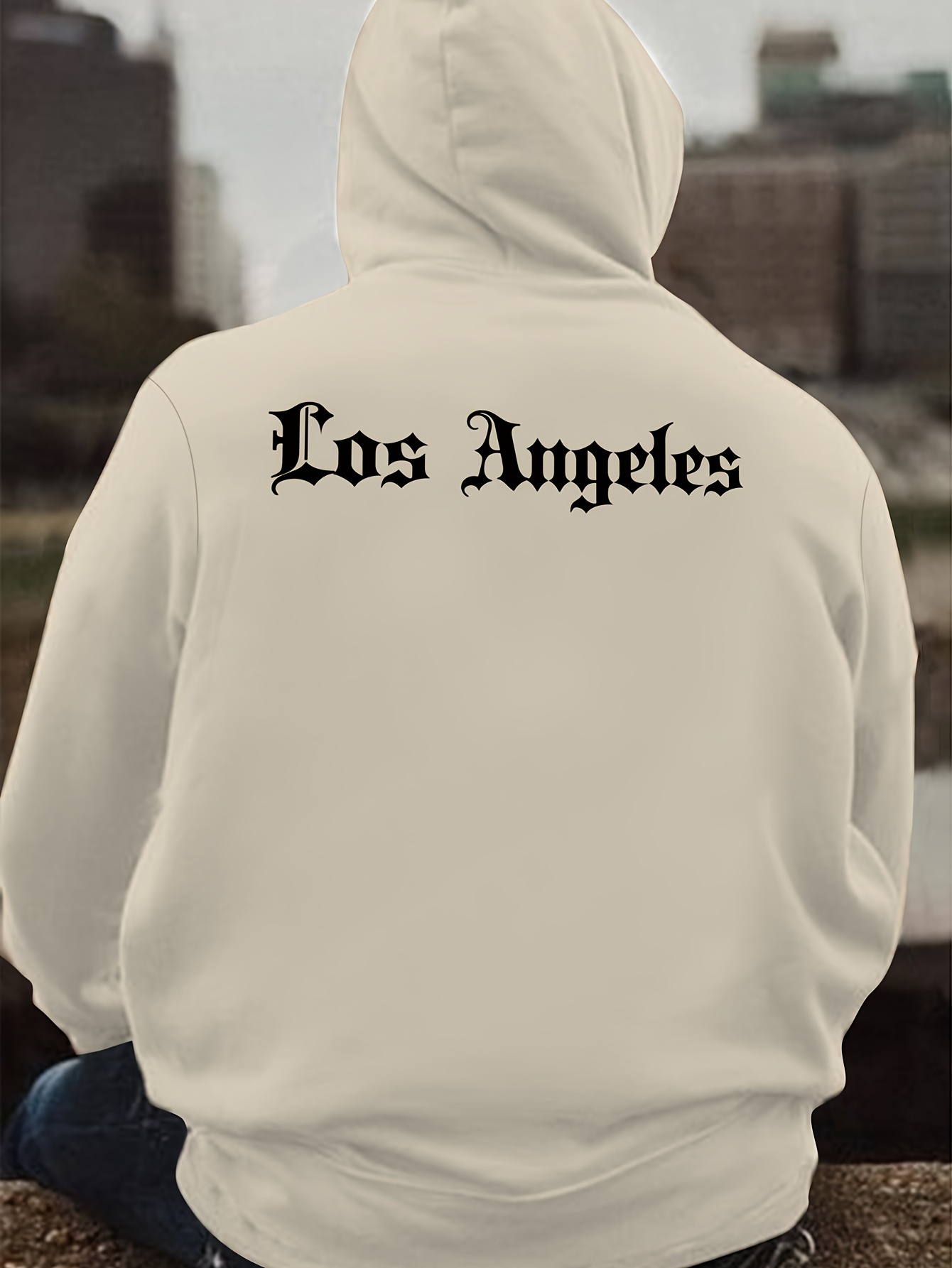 Moletom Masculino com Capuz Es - Street Fashion Los Angeles avaliação e preço