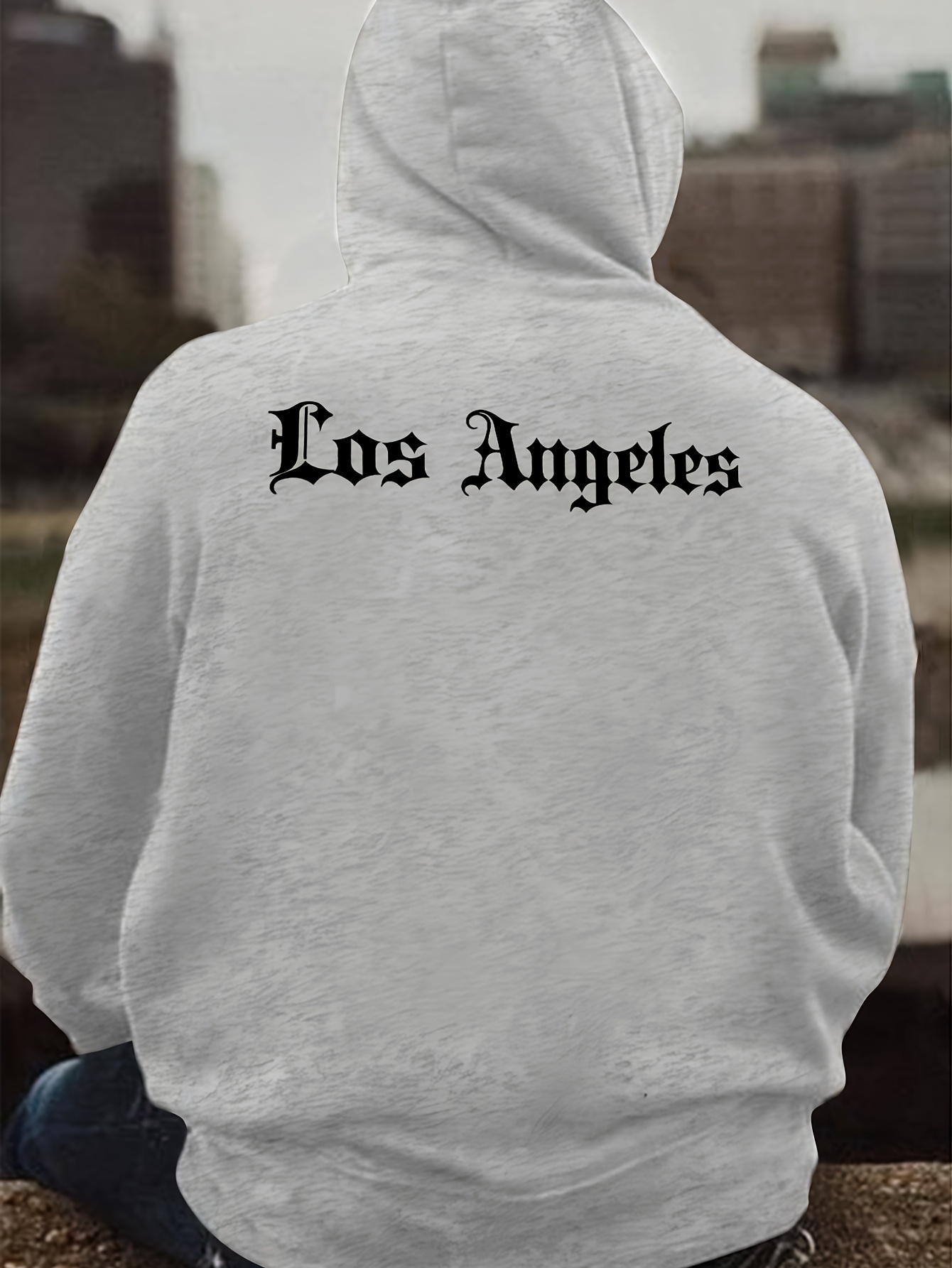 Moletom Masculino com Capuz Es - Street Fashion Los Angeles avaliação e preço